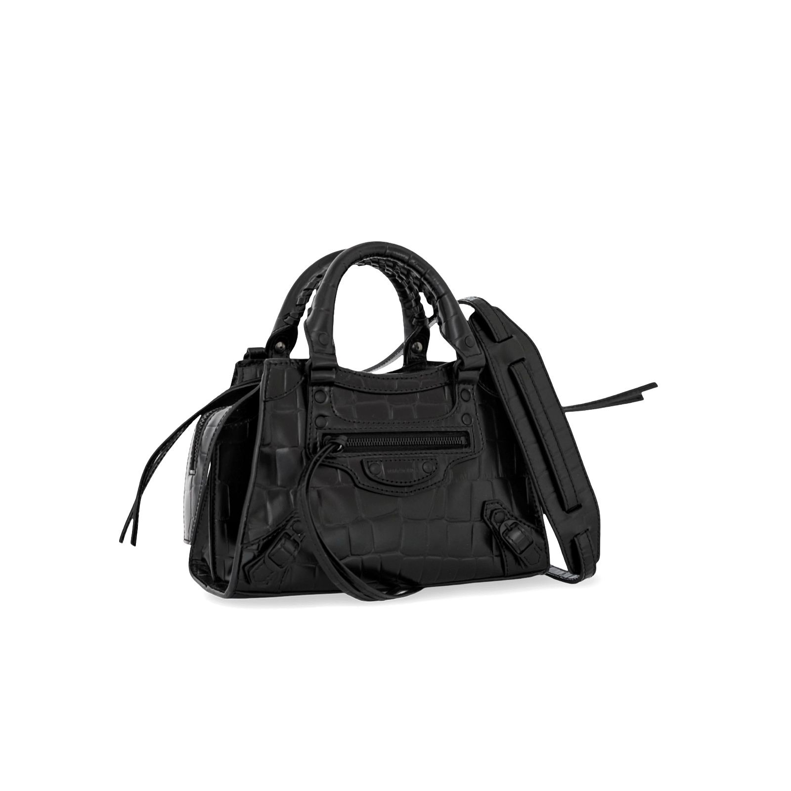 Neo Classic Mini Croco All Black