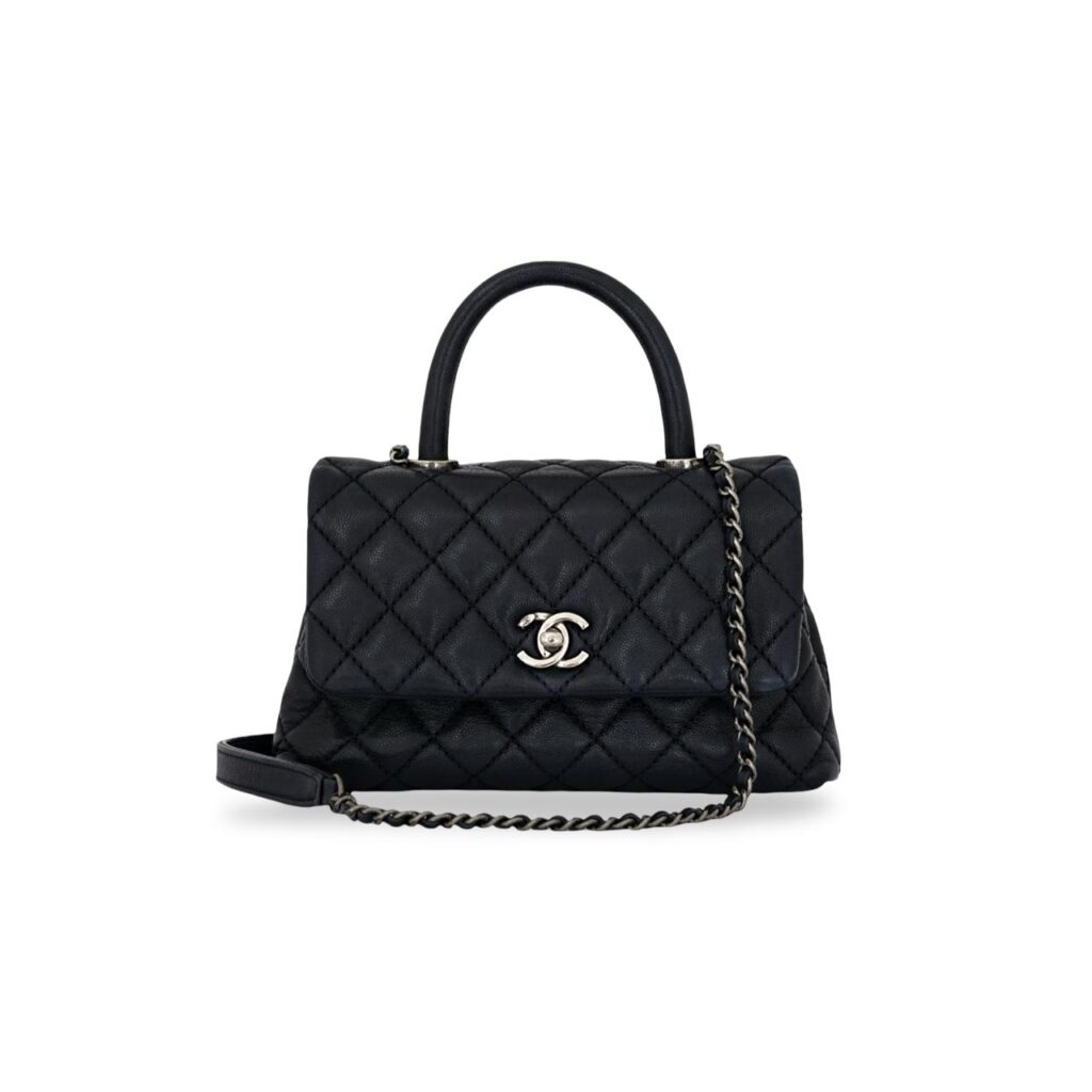 Coco Handle Small Dark Navy