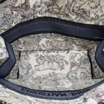 Book Tote Large Embroidery Toile De Jouy Multicolor