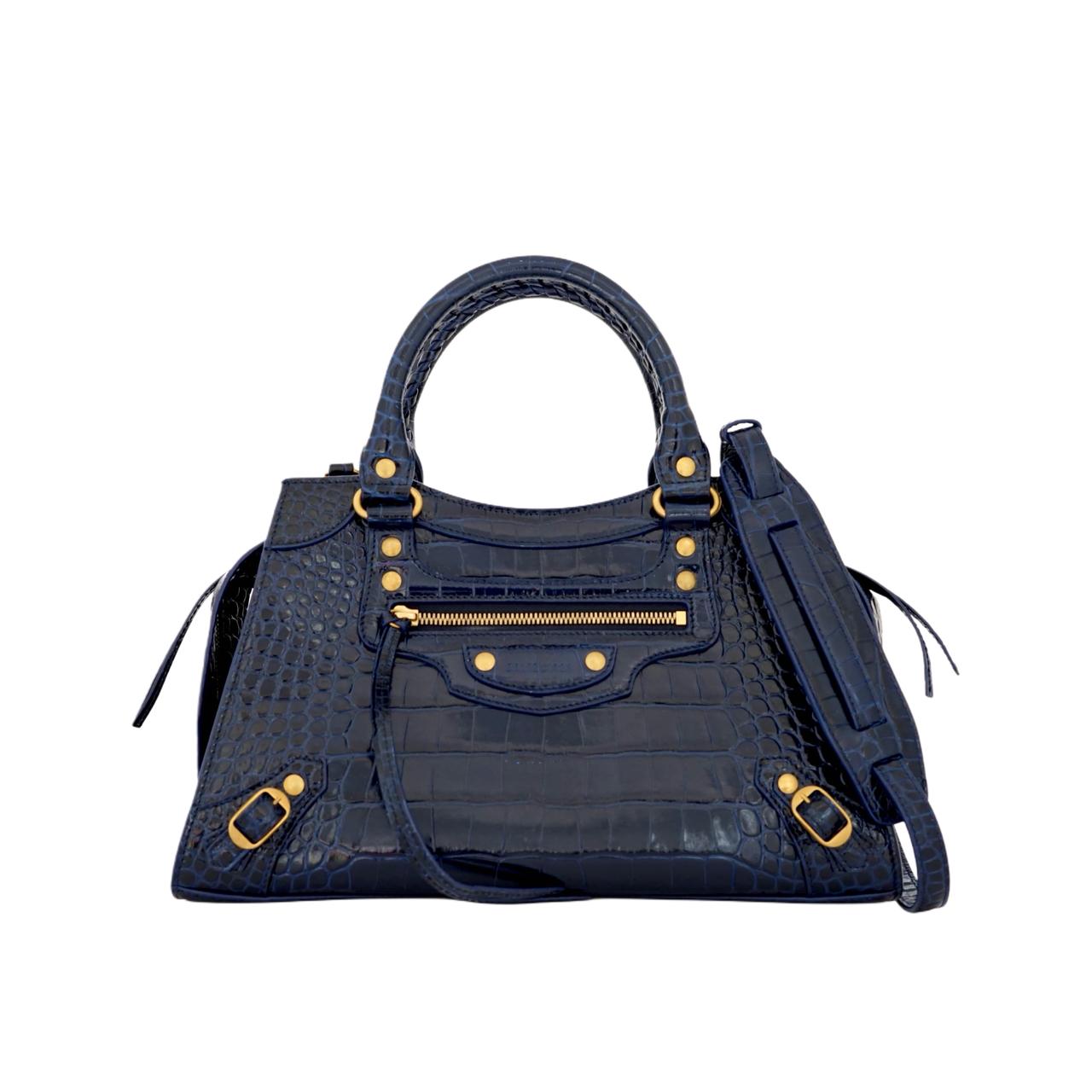 Neo Classic Small Croco Blue
