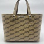 Shopper Tote Signature All‑Over Logo Brown