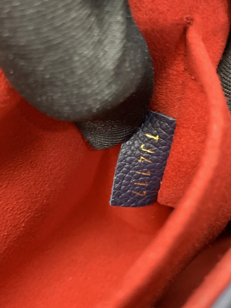 ST Sulpice PM Monogram Empreinte Marine Rouge
