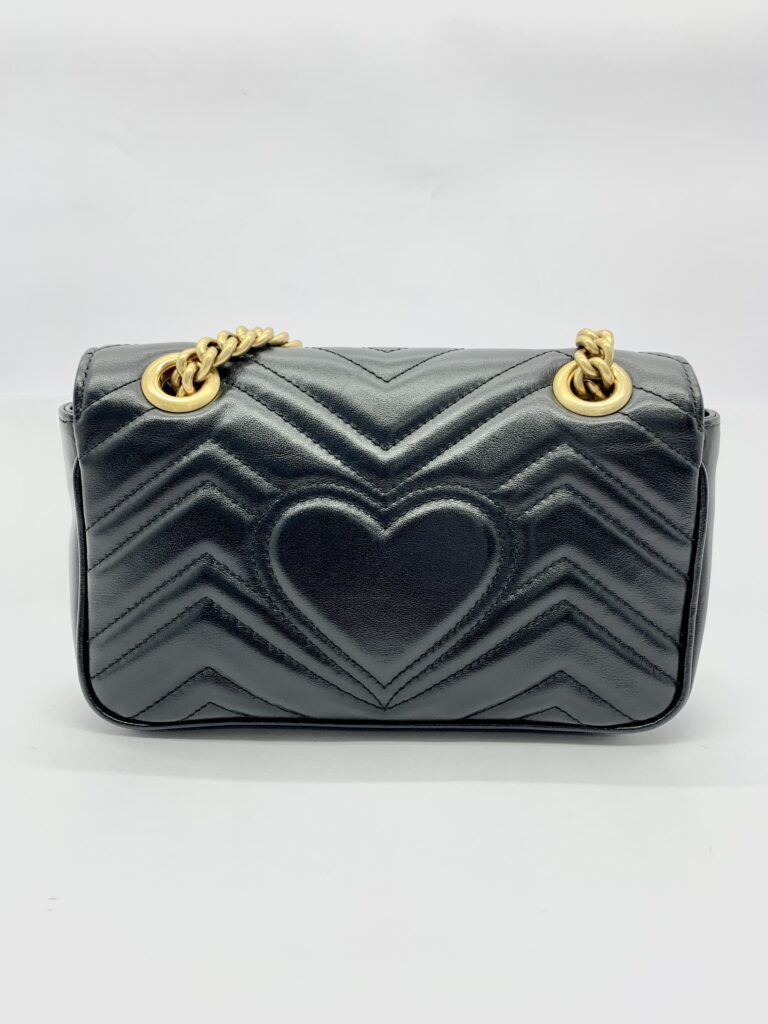GUCCI MARMONT MINI BLACK GHW
