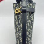 C'est Bag Canvas Blue Oblique GHW