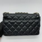 CC Flap Bag Black GHW