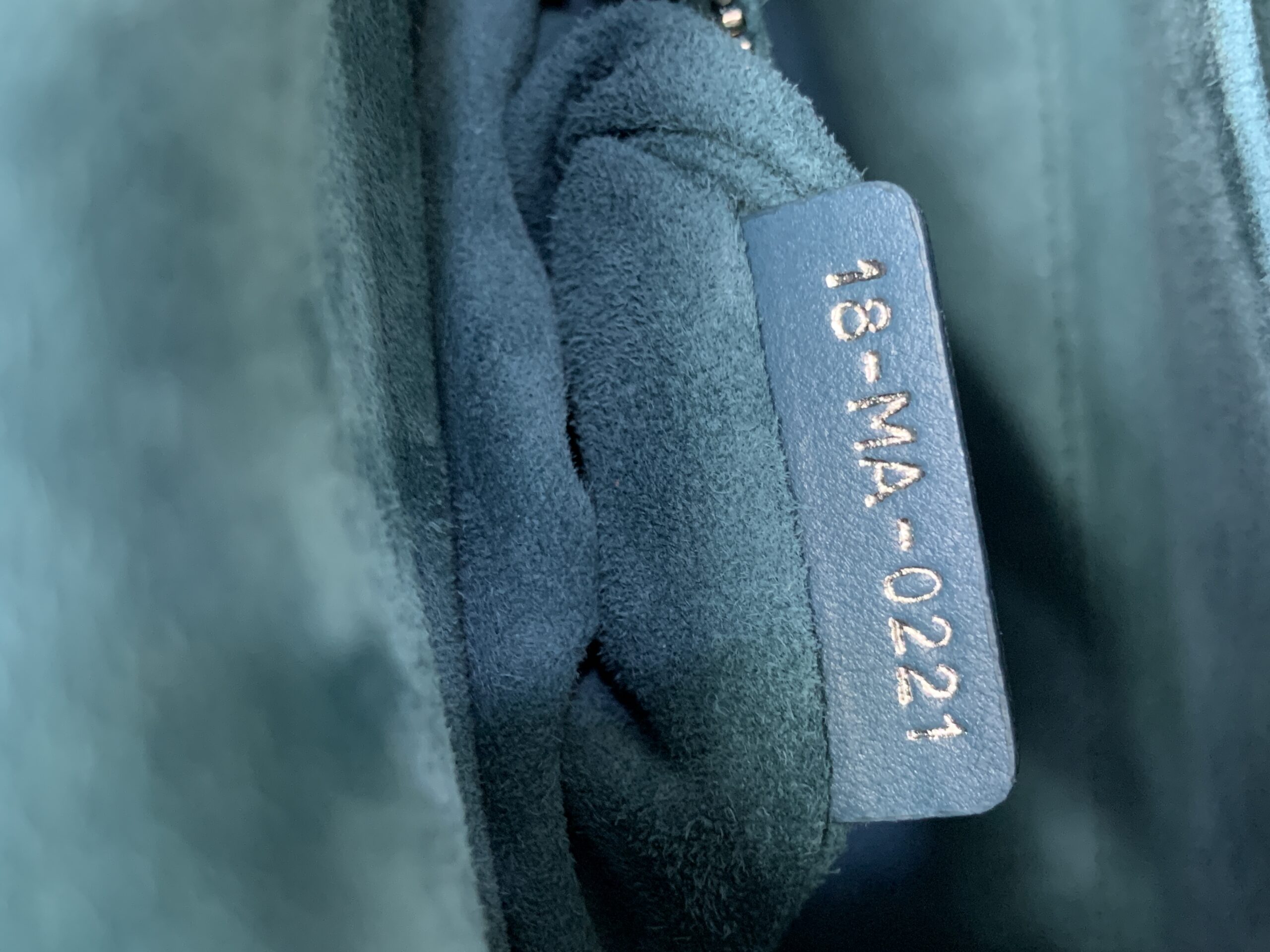 Lady Dior Small Lambskin Deep Ocean SHW