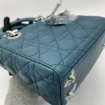 Lady Dior Small Lambskin Deep Ocean SHW