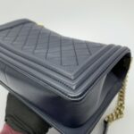 Boy 25 Lambskin Navy GHW