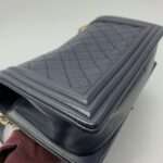 Boy 25 Lambskin Navy GHW