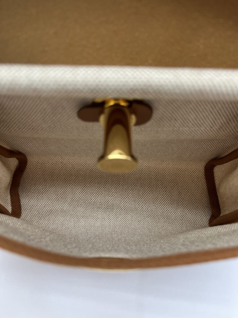 Mini Herbag 20 Ecru Beige Fauve GHW