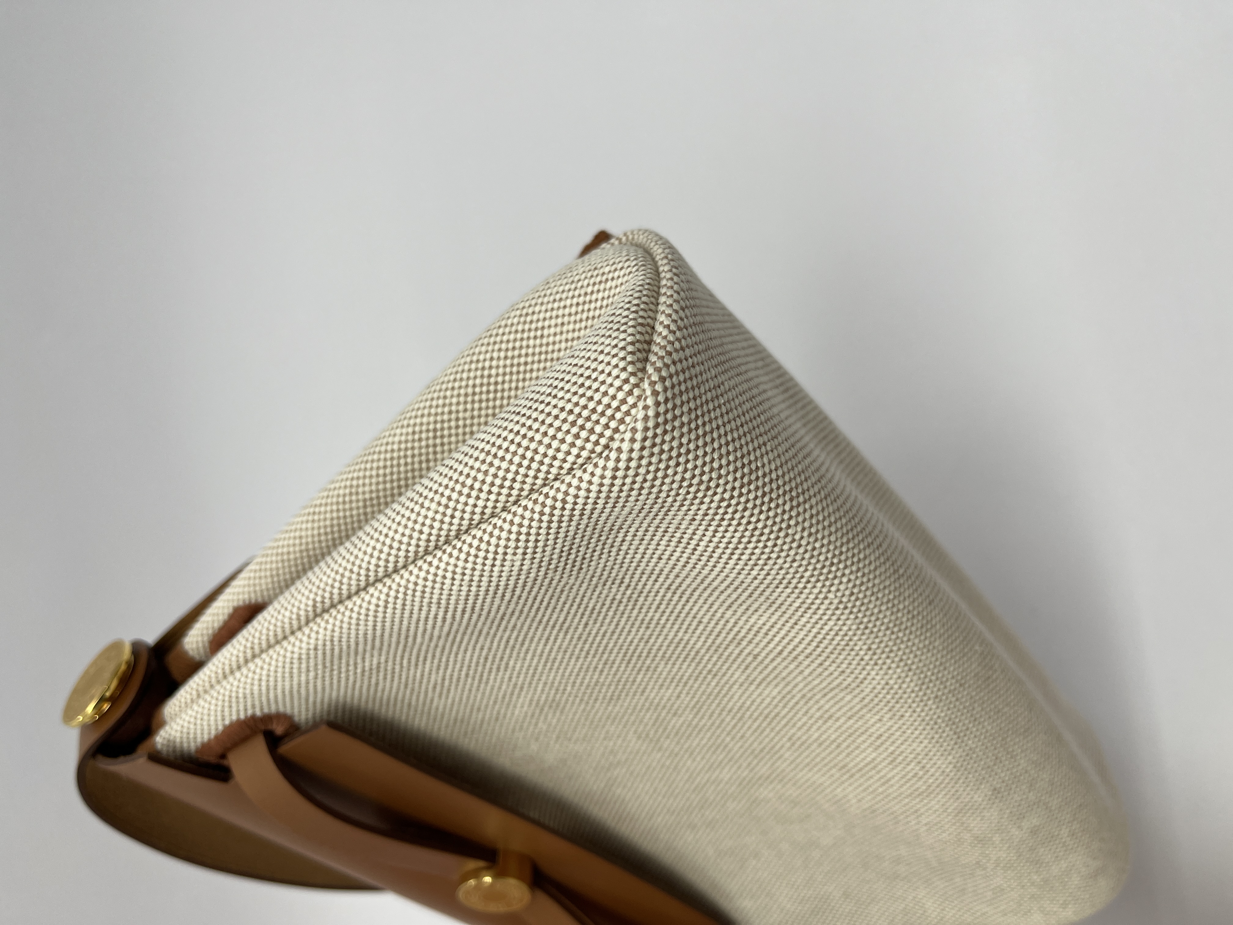 Mini Herbag 20 Ecru Beige Fauve GHW