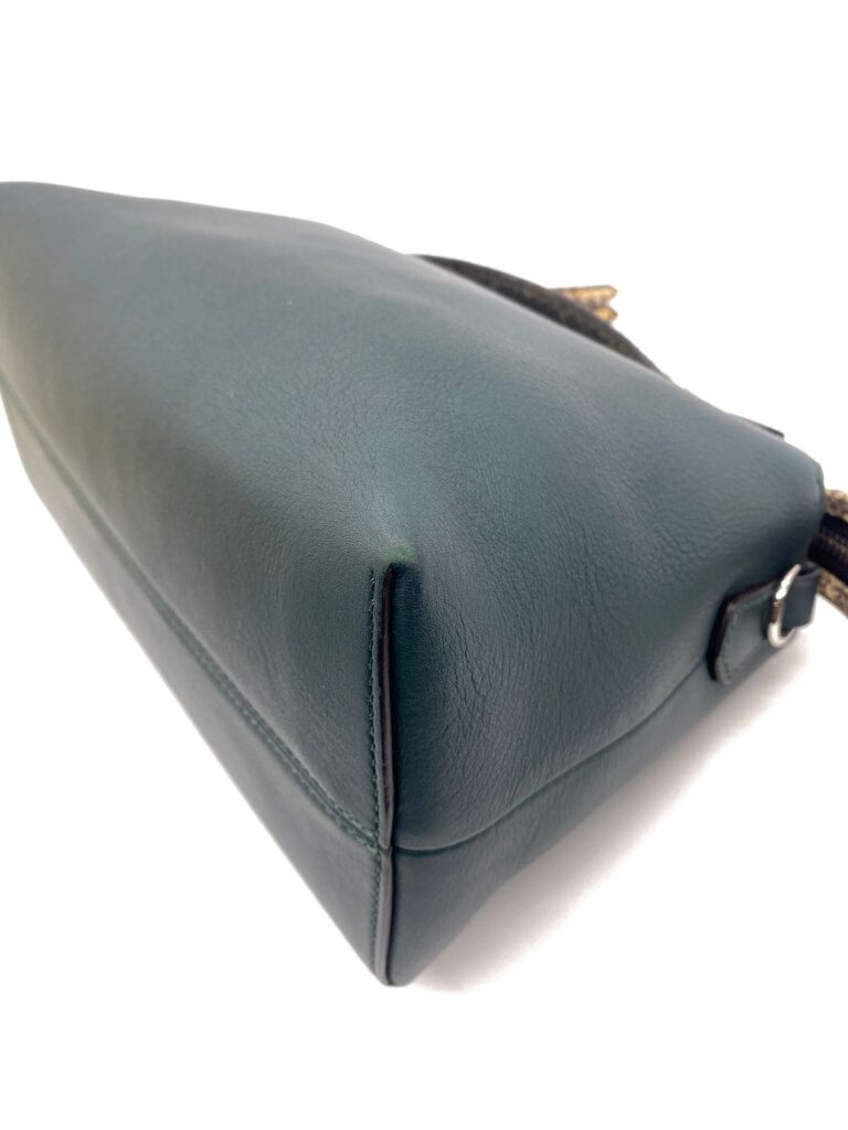 By The Way Medium Dark Green/Handle Snake Skin SHW
