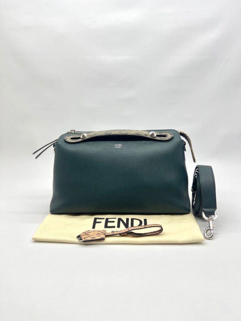 By The Way Medium Dark Green/Handle Snake Skin SHW
