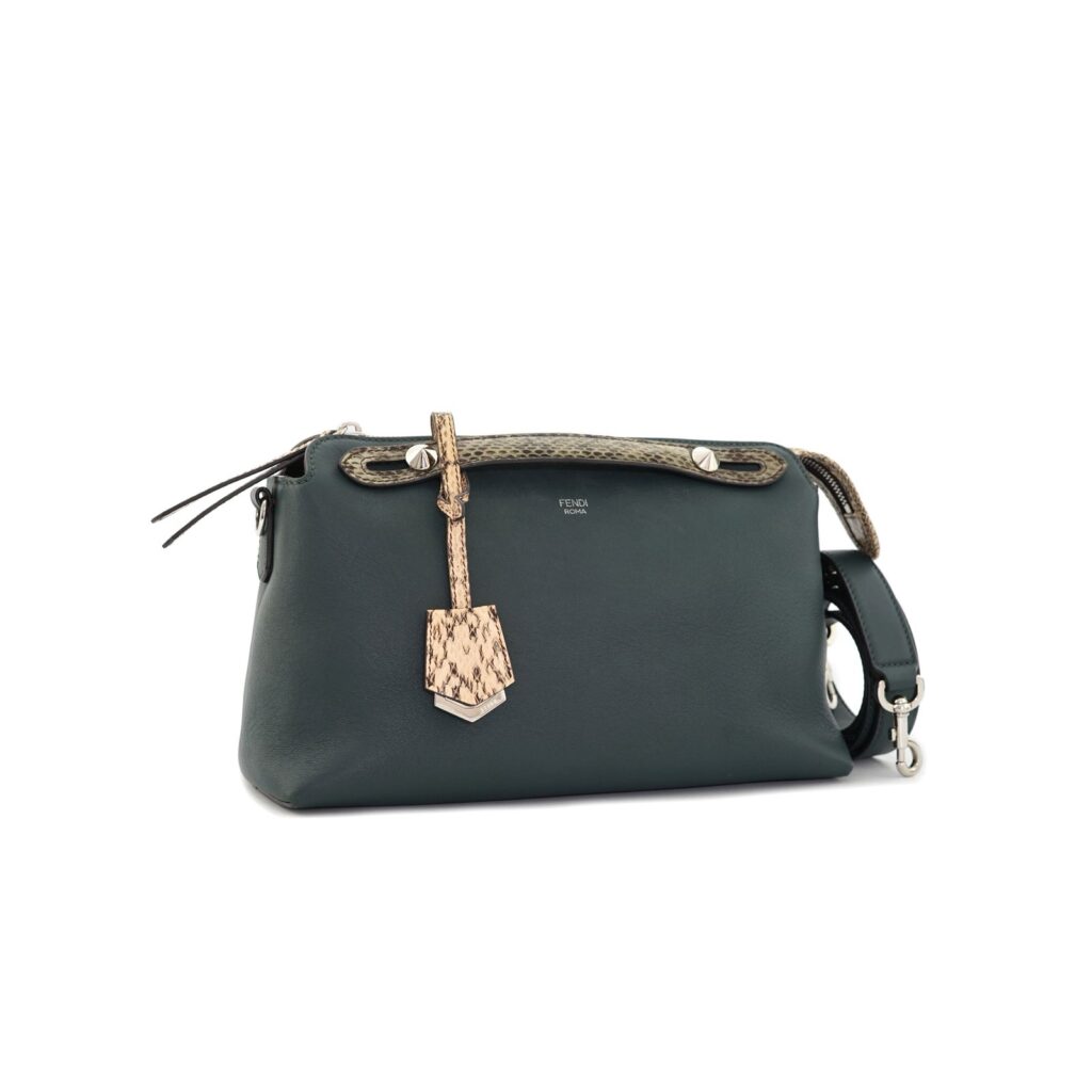 By The Way Medium Dark Green/Handle Snake Skin SHW